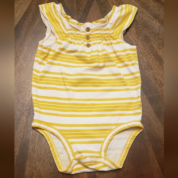 Carter's Yellow Striped Infant 18m One Piece - Picture 1 of 7